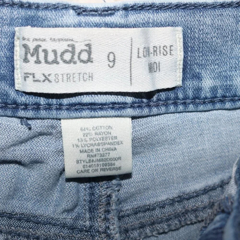 MUDD flx stretch size 9 juniors low rise MIDI